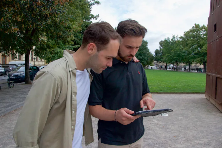 Exploring Prague with Interactive Tablet activity