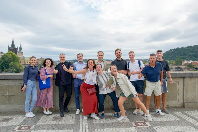 Historic Prague Tablet Adventure Ending Group Photo